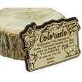 thumbnail image 4 of USA Colorado State Map Wooden Magnet Souvenir Fridge Magnet Gift, 4 of 4