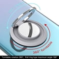 thumbnail image 3 of Soporte para anillo de teléfono con soporte para dedo, soporte para anillo de teléfono celular con agarre para dedo y rotación de 360 grados (verde claro), 3 of 8