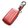 thumbnail image 2 of Vitodeco Leather Smart Key Fob Case Compatible with Acura RDX, MDX, ILX, TLX (2016 - 2021Models) - 5-Button, Red, 2 of 6