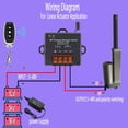 thumbnail image 3 of Interruptor RF de avance y retroceso IdealWin para actuador lineal de 5 V a 48 V, 3 of 7