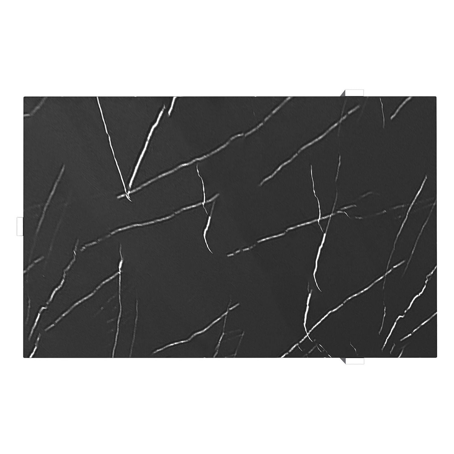 Contemporary Metal and Glass Rectangular Coffee Table - Gold