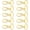 Gold, variant on Snap Hook Swivel Push Gate Lobster Clasps Fashion Clips Purse Making FS10 Pack of 10 (Silver, 3/4 Inch)