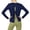 Dark Blue, variant on Women T-Shirts Elegant Yoga Long Sleeve Tops Back Twist Hollow Open Back Flowy Athletic Workout Fitness Shirt For Running And Gym Birthday Solid Color Streetwear