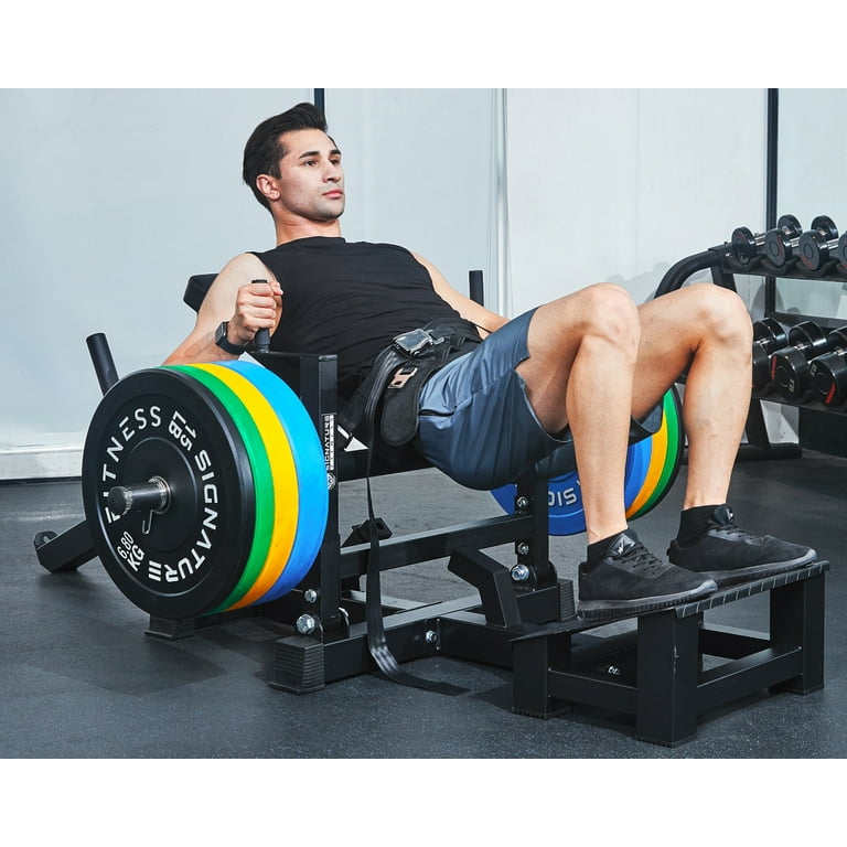 Signature Fitness Glute Bridge Plate-Loaded Hip Thrust Machine for Butt  Shaping and Building Glute Muscles 