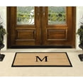 thumbnail image 6 of A1HC First Impression Natural Rubber Coir Molded 18-inch x 48-inch Monogrammed Double Doormat, 6 of 6