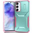 thumbnail image 1 of Rugged Case for Samsung Galaxy A55 5G with Slide Camera Cover & Drop Protection Green, 1 of 6