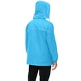 thumbnail image 4 of Zimjoy Blue Windbreaker Men Water Resistant Plus Size Hooded Windbreaker Jacket Lightweight Active Athletic Hoodie with Zipper Pocket Fishing Hiking Clothing, Sky Blue 3XL, 4 of 4
