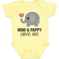 thumbnail image 3 of Inktastic Mimi and Pappy Love Me Elephant Boys or Girls Baby Bodysuit, 3 of 5