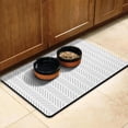 thumbnail image 3 of Dog Food Mat for Pet Dog Food Mat, Dog Mat for Food and Water, Pet Dog Cat Bowl Mat, No-Slip Absorbent Water Feeding Mat with Simply Line,17inx30in, 3 of 7