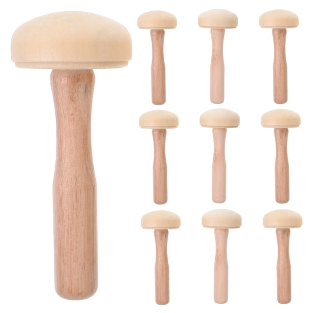 Miangastore 10Pcs Professional Knitting Tools Multi-function Darning Mushrooms Convenient Knitting Mushrooms