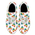 thumbnail image 2 of Rainbow Shoes, Unisex Fashion LGBT Sneakers for Men Women White Size 11.5, 2 of 7