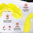 thumbnail image 4 of SAFEJAWZ Sports Mouth Guard with Case, Slim Fit Adult and Youth Mouthguard (Yellow, Adult (+12 Years)), 4 of 7
