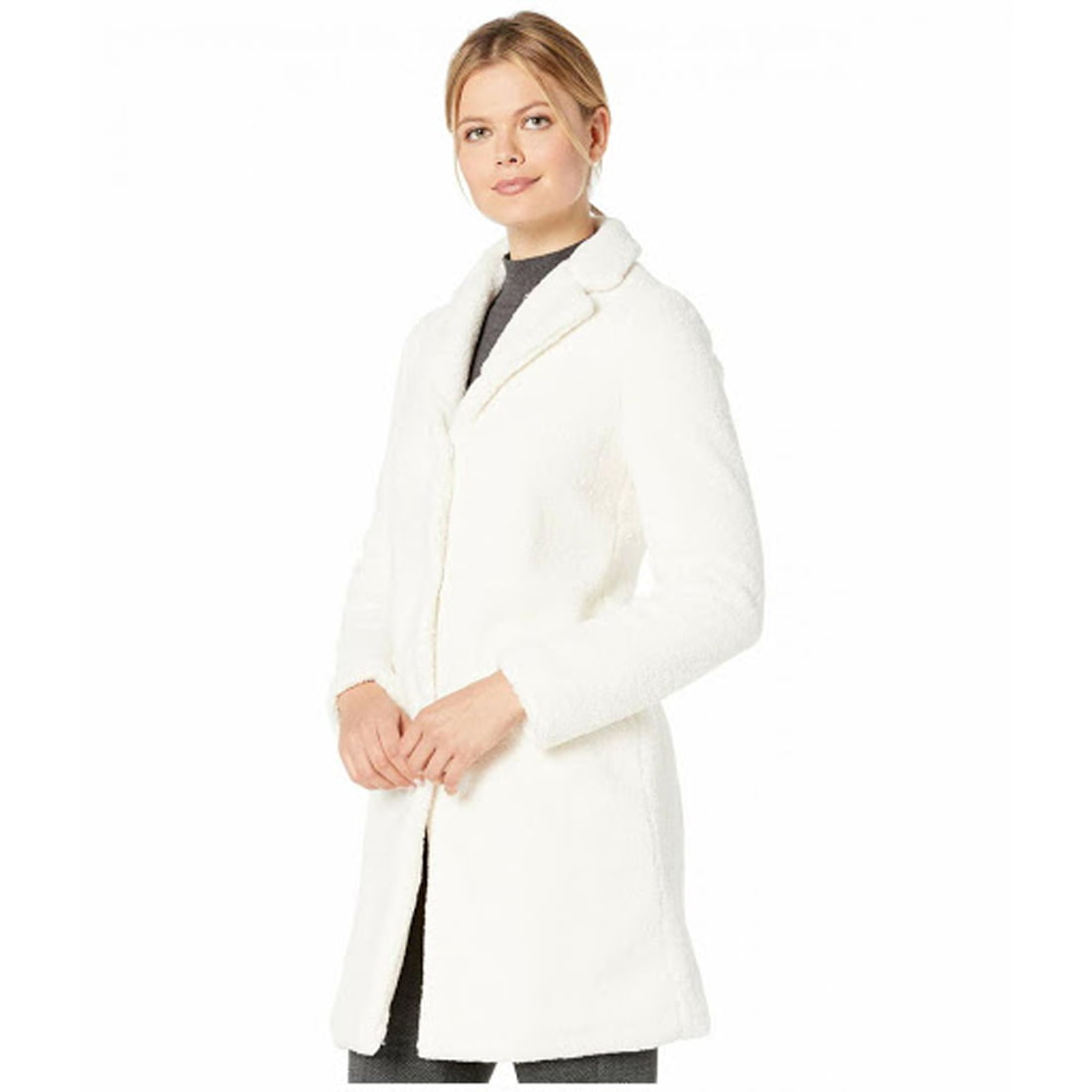 Lauren by Ralph Lauren Teddy Fur Jacket in Cream Natural Womens Clothing Jackets Fur jackets 