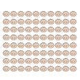thumbnail image 1 of 1000 piezas de 7 MM, accesorios para bricolaje, cuentas naturales, tapas de flores, espaciador, colgante, tapas huecas, abalorios de joyería (KC dorado), 1 of 5