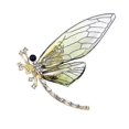 thumbnail image 1 of Cute Colorful Dragonfly Shape Brooch Shining Rhinestones Inlaid Pin Suit Lapel Badge Jewelry Gift Coat Accessories, 1 of 5