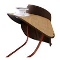 thumbnail image 4 of Solar Powered Wide Brim Outdoor Hat With Integrated Ventilation Fan for Summer Leisure Activities, 4 of 5