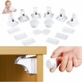 thumbnail image 1 of Cerradura de seguridad para puerta de armario para bebés - Cerraduras de seguridad para cajones para niños Cerradura de seguridad magnética para armario (8 cerraduras + 2 llaves), 1 of 5