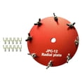 thumbnail image 4 of Placa de rejilla de tierra para antena de onda corta, placa de conexión a tierra de aluminio de 3 mm de espesor y 11 cm de diámetro con orificios para, 4 of 8