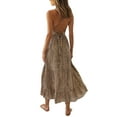 thumbnail image 4 of ITFABS Robe Mode Femme, Imprimé Léopard Kaki Sans Manches une-Pièce, 4 of 7