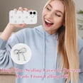 thumbnail image 6 of HETICA Bling Glitter 3D Bow Clear Soft Sparkly Protective TPU Case for iPhone 16 Plus 6.7" (2024), 6 of 7