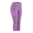 thumbnail image 7 of Vibrex Womens Capri Leggings,Womens High Waisted Pocket Tummy Control Yoga Pants 7/8 Length Quick Dry Capri Yoga Pants for Women, Freed Shipping, 7 of 7