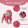 thumbnail image 4 of HSHDLDF Cosibell Waterproof Puppy Dog Raincoats with Hood for Small Medium Dogs Four-Leg Design with Reflective Strap Lightweight Jacket with Leash Hole(S Pink), 4 of 5