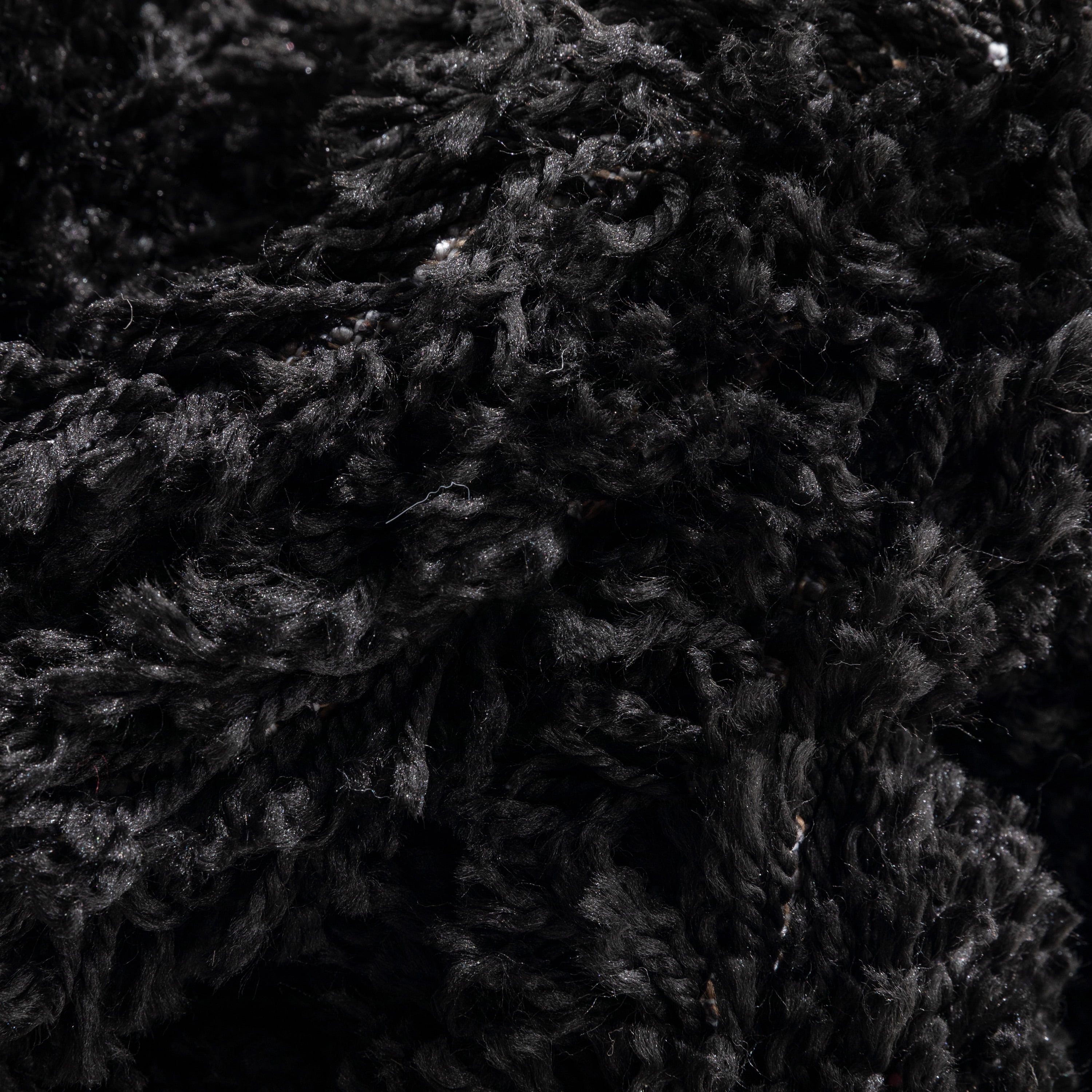 Well Woven Elle Basics Emerson Modern Textured Black 3'11" x 5'3" Area Rug