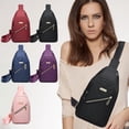 thumbnail image 7 of Sling Bag Crossbody Bags for Men Women, Lightweight Shoulder Backpack with Adjustable Strap, Multiple Pockets Daypack for Travel Hiking Outdoor, 12" (Pink), 7 of 7