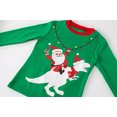 thumbnail image 4 of Popshion Baby Boys Christmas Pajamas Set 100% Cotton Xmas Sleepwear Dinosaur pjs, 2-Piece, Size 7T, 4 of 7