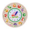 thumbnail image 3 of Learning Plaything Puzzle Sensory Board Toy Fruit Sea Teaching Clocks Montessori D, 3 of 9