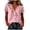 Pinks-shirts, variant on Aezemi Women Ruffle V Neck Shirts Summer Fashion Pullover Faux Linen Cotton Lightweight Beach Vacation Tops Womens Trendy Outdoor Comfy Casual Lightweight Tees S