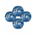 thumbnail image 7 of 15 Inch Round Placemats Set of 4, Blue Plaid Christmas Truck Non Slip Heat Insulation PP Table Mats, Xmas Tree Snowman Snowflake Washable Place Mats for Kitchen Dining Party Table Decor, 7 of 7