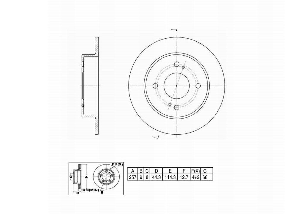 Winstop Brake Rotor, Rear WS228332, Nissan 240SX 1998-1989