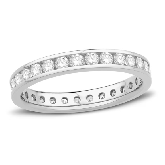 Sterling Silver Moissanite 3.25CT Eternity Band
