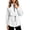 White, variant on Smupbvky Half Zip Sweatshirt for Women Drawstring Waist Stand Collar Pullover Causal Curved Hem Long Sleeve Loose Tops (XL, Pink)