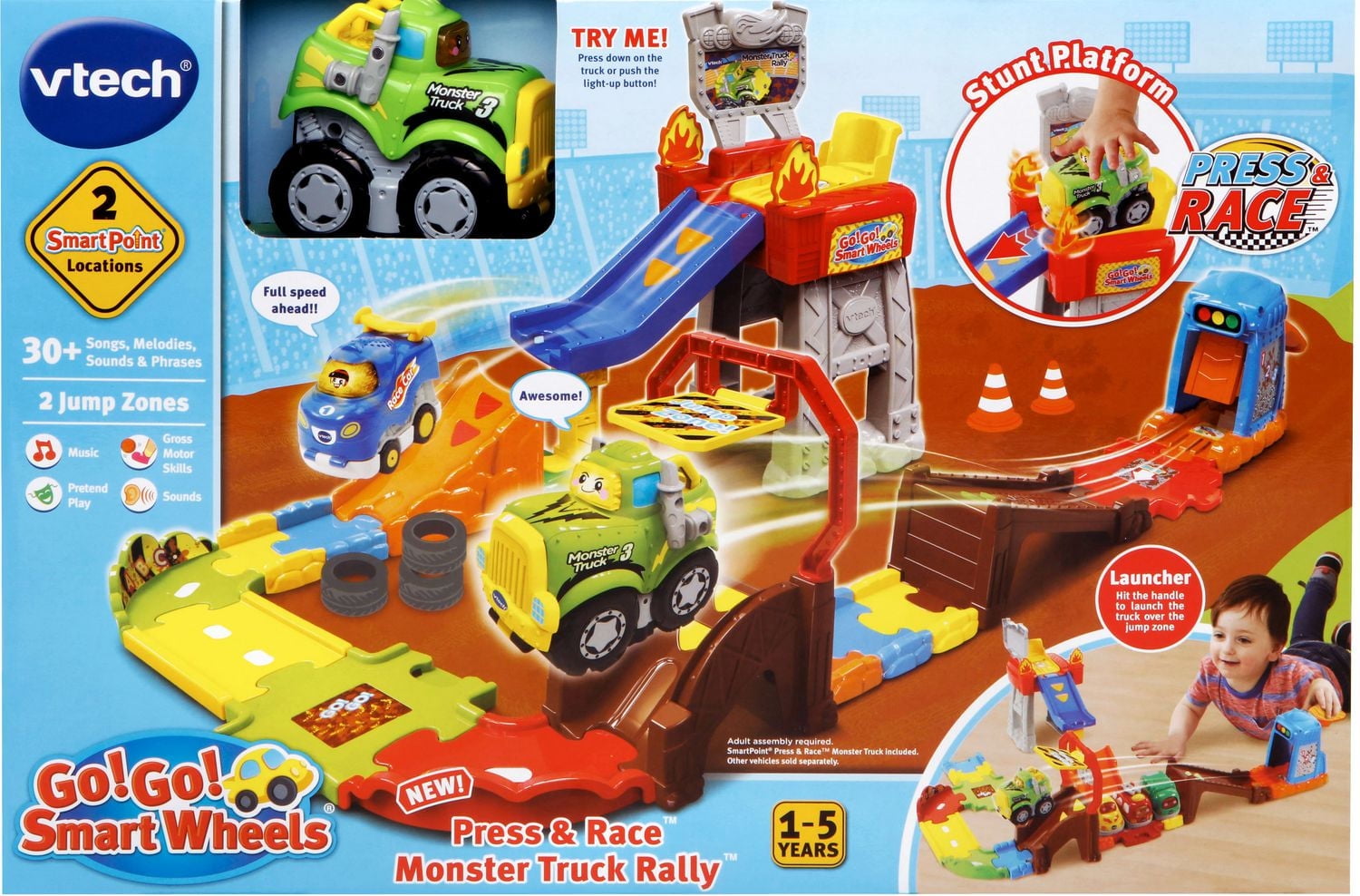 VTech Go! Go! Smart Wheels Press & Race™ Monster Truck Rally™ - English Version