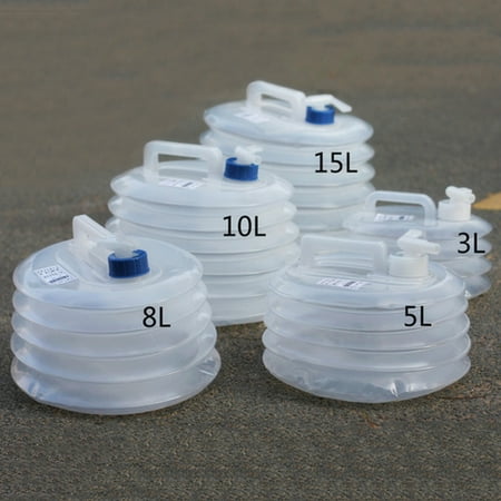 

Flm 3/5/8/10/15l Outdoor Clear Car Collapsible Water Bucket Kettle Bottle with Tap
