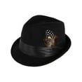 thumbnail image 2 of Kenny K  Dressy Faux Felt Fedora with Feather (Men), 2 of 4