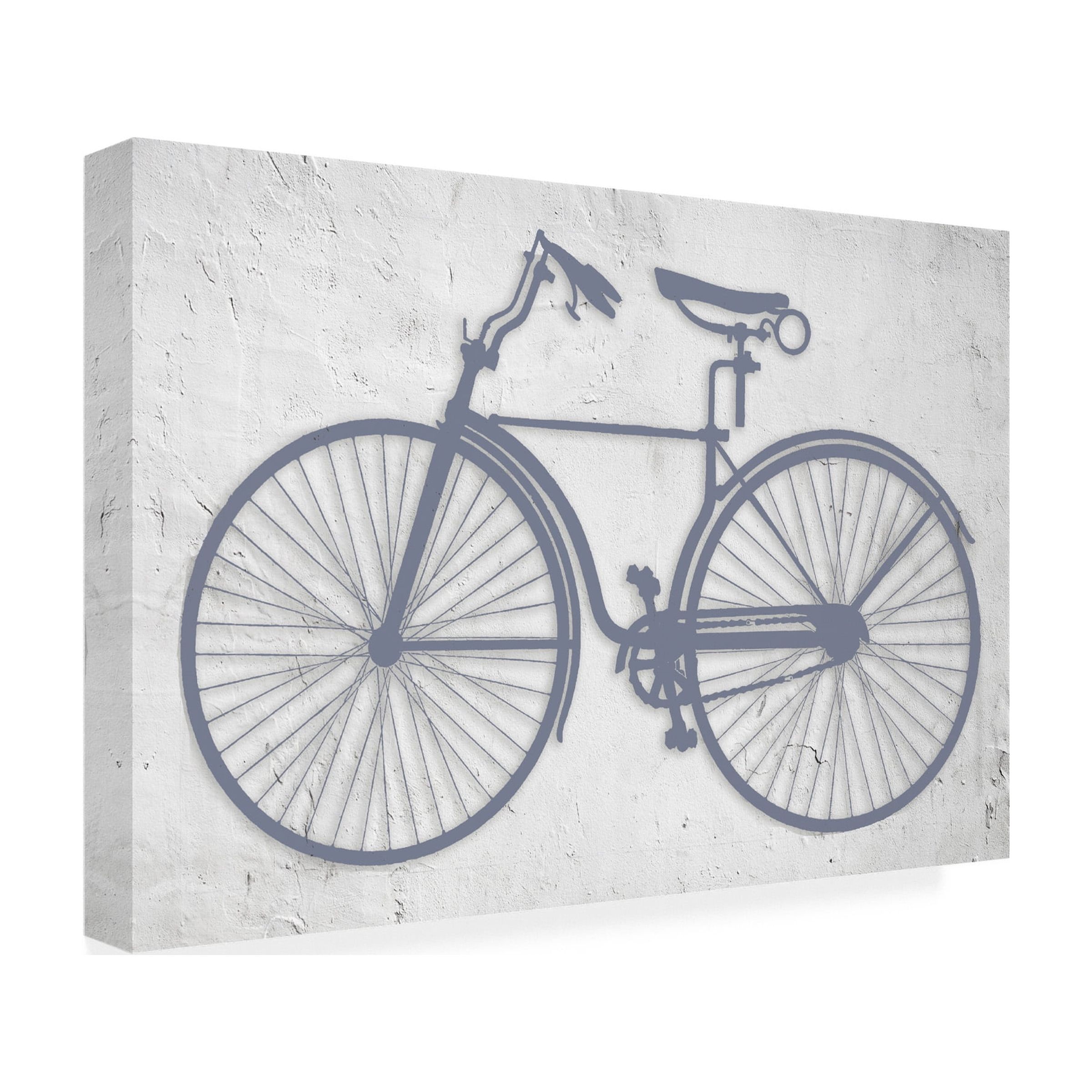 Canvas Wall Art - Sasha 'Blue Bike' Wall Art for Living Room, Bedroom, or Office Décor by Trademark Fine Art - 32 x 22 Inches