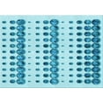 thumbnail image 1 of Ahgly Company Machine Washable Indoor Rectangle Transitional Blue Ivy Blue Area Rugs, 2' x 3', 1 of 7