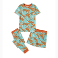 thumbnail image 1 of PatPat Pijamas de bambú para niños y niñas con estampado divertido (3 piezas, ajustados), 1 of 2