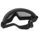 thumbnail image 4 of Gafas de ciclismo a prueba de viento motocicleta deporte gafas de esquí UV400 (negro + gris) Likrtyny paseo en bicicleta, 4 of 9