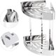 thumbnail image 3 of Estante de Ducha Estante de Almacenamiento de Ducha de Esquina Triangular Doble Accesorios de Baño Gabinetes de Almacenamiento de Material de Acero Inoxidable Estantes de Baño, 3 of 10