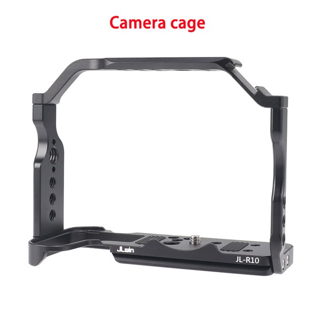 Cage de Caméra en Métal R10 pour Canon EOS R10 Extension de Caméra DSLR Cadre Protecteur avec Support de Coussin Froid Trous Filetés 1/4 3/8 Cage de Caméra