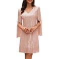thumbnail image 1 of Vestido COOAN con lentejuelas de encaje formal y coctel para invitadas a la boda, 1 of 8