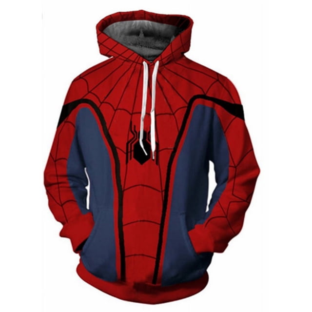 Printemps et Automne Impression Numérique 3D Cosplay Animation Cardigan à Fermeture Éclair Chandail à Capuchon Vêtements de Douleur