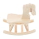 thumbnail image 3 of Wooden Rocking Horse Model for Kids 1Set DIY Handicraft Classroom Activity Beige, 3 of 5