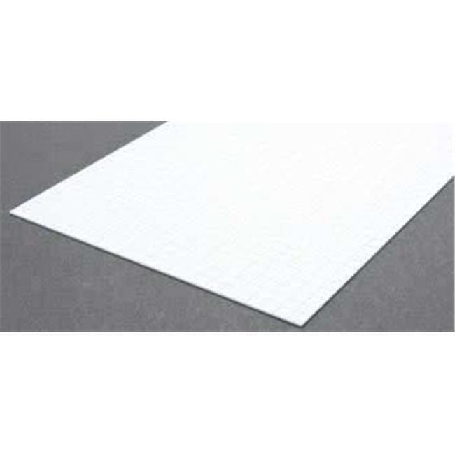 Evergreen EVG19125 0.12 x 12 x 24 in. White Styrene Plastic Sheets