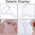 thumbnail image 3 of Mini Funnel Clear Plastic Funnel Tiny Funnel, 30Pcs Plastic Funnels Mini Funnels Clear Plastic Funnels,Mini Plastic Funnel Small Clear Funnel,Clear Plastic Small Funnel Mini Funnel for Bottle Filing, 3 of 7