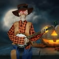 thumbnail image 4 of Ltdhehe Funny Animated Skeletons Halloween Musical Skeletons Country Skeleton Musicians, 4 of 5